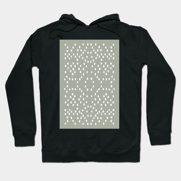 Geometric green dots pattern Hoodie by VectoryBelle